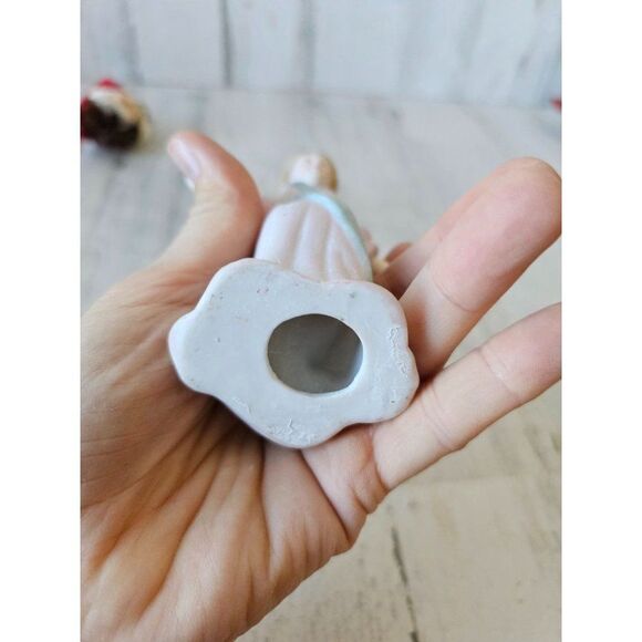 Midwest imports porcelain angel cherub ornament vintage Xmas tree - Picture 9 of 10